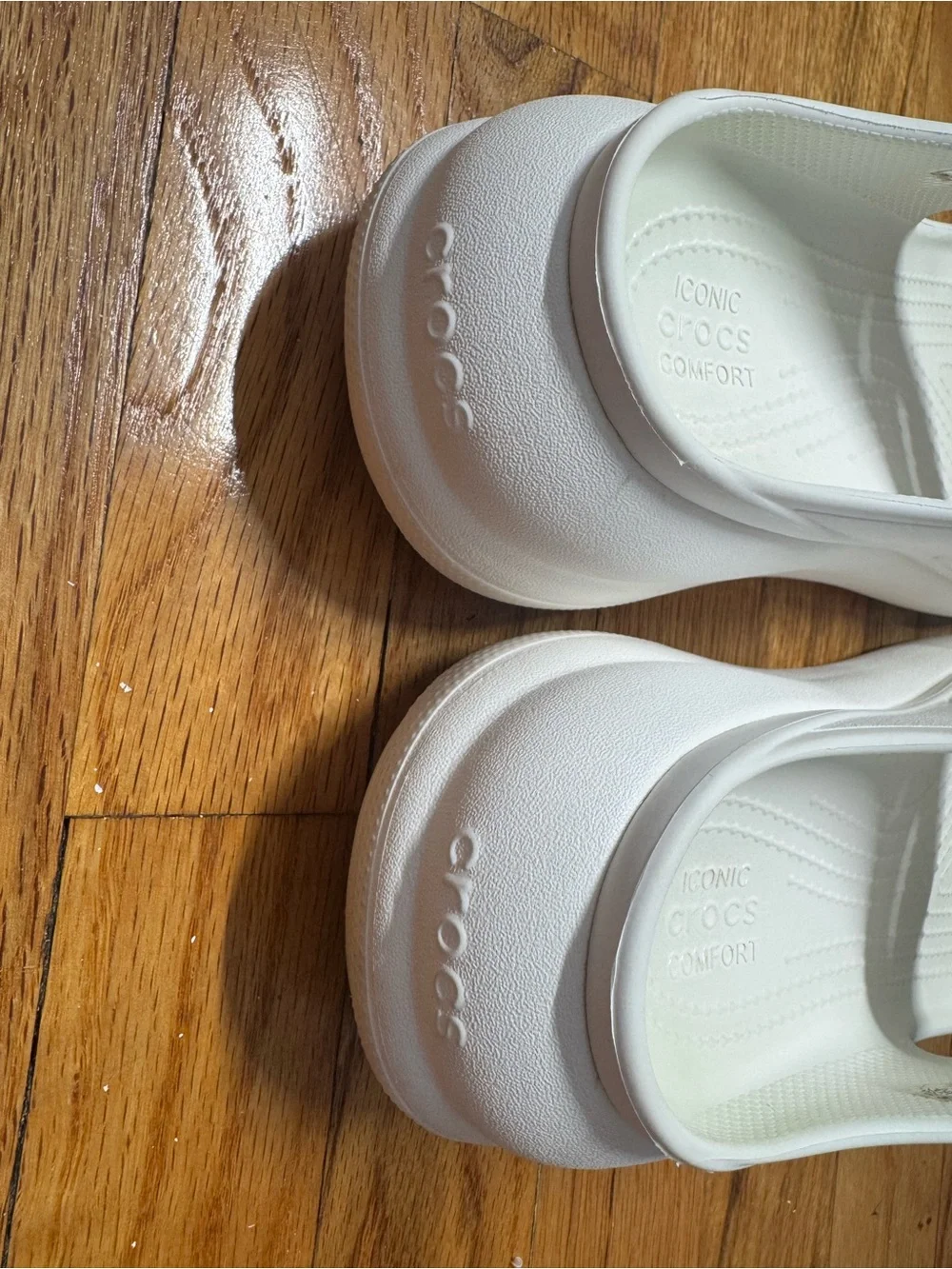 CROCS Women's white Platform Slide Sandals